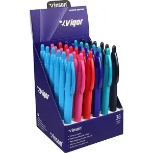 Ballpoint pen pack SCHEMAT Vigor G2 automatic, blue ink, 36 pcs