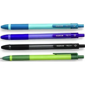Ballpoint pen SCHEMAT Trixo Click 0.7 mm blue ink, pack of 36