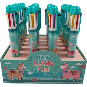 Ballpoint pen set Ziemia Obiecana Lama — 6 colors in one, pack of 24