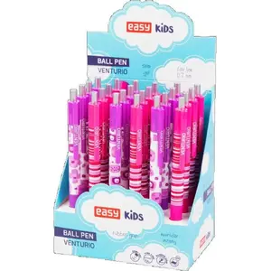 Ballpoint pen pack Easy Venturio automatic blue — 24 pieces