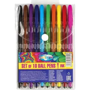 Gel pen set Centrum 10 colors model 80160 — 10-pack gel ink pens