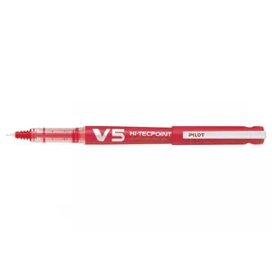 Pildspalva PILOT Hi-Tecpoint V5 — sarkans tinti, 0,5 mm gals