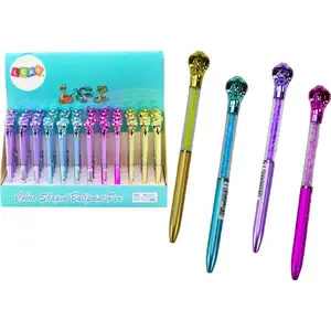 Ballpoint pen LEANToys model 19650 with cobra design and blue 0.7 mm refill