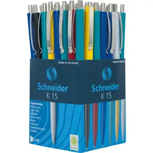 Automatic pen Schneider Electric K15 M — medium tip, mixed colors