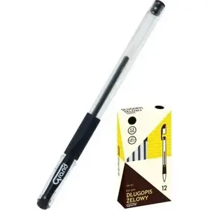 Gel pen Grand GR-101 black 12 pcs — refillable/ball tip, black ink