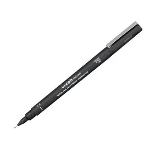Marķierpildspalva trodat Uni‑Ball Pin 04 — melna, 1 gab., 0,4 mm galu