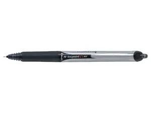 Rollerball pen PILOT PIBXRT-V5-B — clip-on retractable, black ink, black body