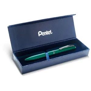 No name fountain pen BL2007-WA1SCPL — green ink, refillable