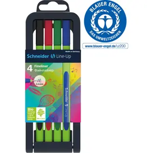 Файналайнер Schneider Electric Line-Up SR191094 — черные чернила, тонкий корпус, точный наконечник