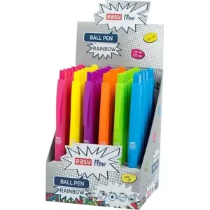 Automatic ballpoint pen set Easy Rainbow — 36 pieces, retractable pens