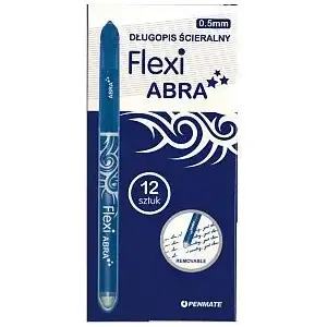Ручка стираемая шариковая Penmate Flexi Abra синяя - Penmate WIKR-991541