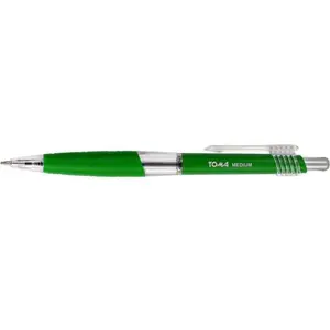 Ballpoint pen Toma TO-038 42 — automatic click mechanism, green ink, refillable