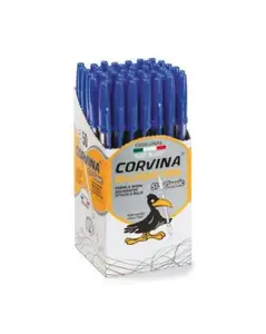 Lodīšu pildspalva UNIVERSAL Carioca 40163/02 Stick, smalka, zila tintes, 50 gab. iep.