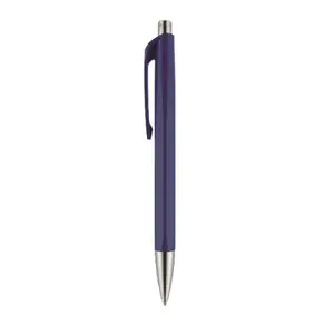 Clip-on retractable ballpoint pen Prime 888 INFINITE — Purple, hexagonal body, 1 pc