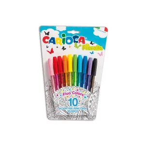 Stick ballpoint pen pack kw trade Carioca Fiorella Multi Stick — multicolour ink, 10 pcs, blister