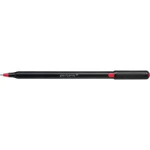 Ballpoint pen Linc Pentonic 7024 — red ink, 0.7 mm tip, pack of 12