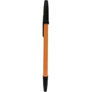 Ballpoint pen Centrum 80687 black ink 1.0 mm tip yellow barrel