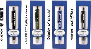 Ballpoint pen TEKA 595051 with printed 'for grandpa' design in gift case