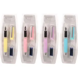 Перьевая ручка Cresco Go Pen Pastel — перьевая ручка с 2 картриджами (MPN 382028)