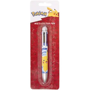 Daudzkrāsu pildspalva POKEMON 1 gab., 6 dažādas krāsas tintes, blisteriepakojumā