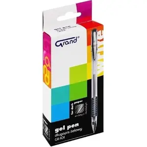 Gel pen Grand GR-101 0.5 mm silver — pack of 12