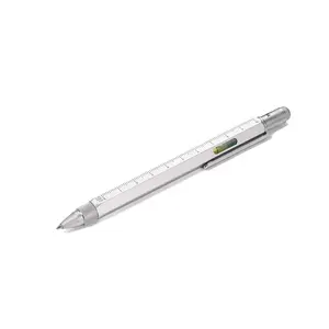 Technical pen set TROIKA PIP20/SI — technical pen, black ink, silver finish