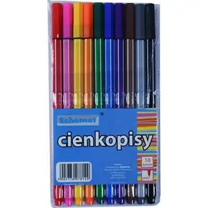 Маркерu komplekts SCHEMAT 10 krāsas, 0,4 mm gals — SCHEMAT 8149