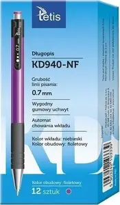 Ballpoint pen set TEKA KD940-NF — purple barrel, pack of 12