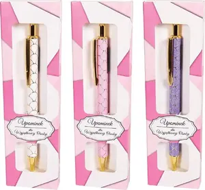 Ballpoint pen set Cresco Glamour Gift Box mix — assorted colors, gift packaging
