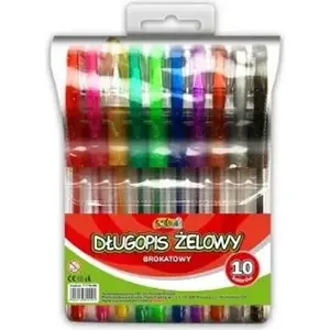 Gel pen Penmate Kolori glitter refillable 10 colors (284112)