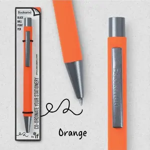 Pildspalva IF Bookaroo modelis 461889 — oranža tinte, metāla klips