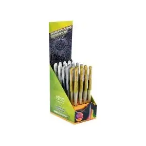 Želatīna pildspalvas Amex Cricco deco pen, 0,7 mm galiņš, 24 krāsainu gab., iep.