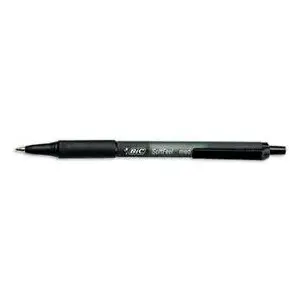 Шариковая ручка BIC Soft Feel автоматическая, средний наконечник, черные чернила