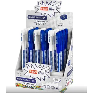 Eraseable Ballpoint Pen Easy EasyWay blue pack of 24