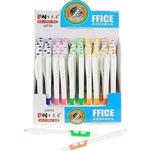 Ballpoint Pens Adar set of 60 – standard black ink, retractable, disposable