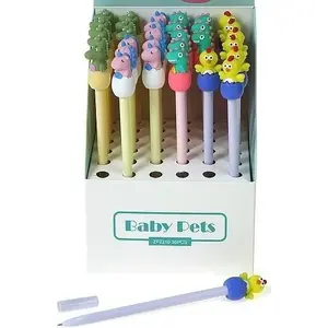 Ballpoint Pen with Decorative Egg Top, Adar — pack of 36