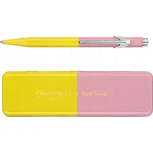 Ballpoint pen Caran d'Ache 849 Paul Smith Edition 4 M tip in Chartreuse/Rose, with gift box