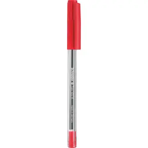 Ballpoint pen Schneider Electric Tops 505 M red — medium tip, refillable
