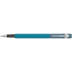 Перьевая ручка Caran d'Ache 849 Paul Smith Edition 4, Cyan/Steel в коробке