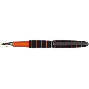 Перьевая ручка Diplomat Elox F 14ct чёрно-оранжевая - Diplomat