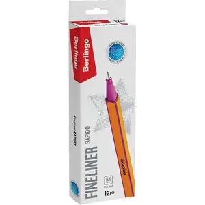 Gel pen set Berlingo Rapido, pink, 12 pcs, 0.4 mm tip