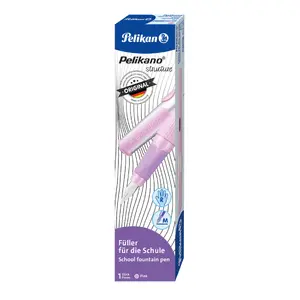 Fountain pen Pelikan 824545 cartridge filling system Pink, blue ink, 1 pc
