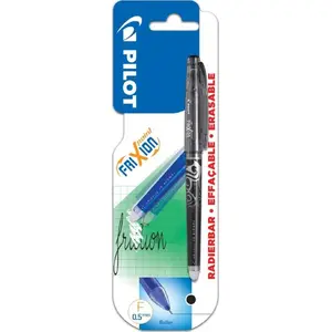 Pen PILOT Frixion Point erasable gel pen black, model PIBLFRP5BX1, 0.5 mm tip