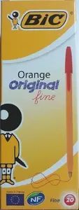 BIC Orange Original красные шариковые ручки, 20 шт Photo 1