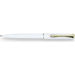 Pen Diplomat Traveller — white and gold finish