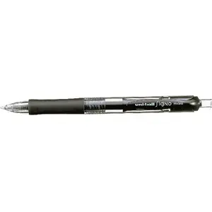 Gēla pildspalva uni Mitsubishi Pencil UMN152 melna, gēla tinte, izvelkama