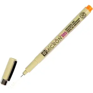 Fineliner BRUYNZEEL SAKURA Pigma Micron 005 Orange 0.20 mm ink pen