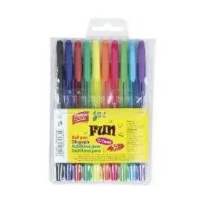 Ballpoint pens Easy Fun set, 10 pieces — mixed colors