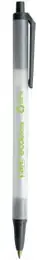 Clip-on retractable ballpoint pen BIC Clic Stic — black ink, medium tip, plastic barrel