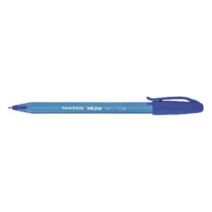 Bumba pildspalva-stikls Paper:Mate InkJoy 100 Medium, zila tinte, caurspīdīgs korpuss, iepakojumā 50 gab.